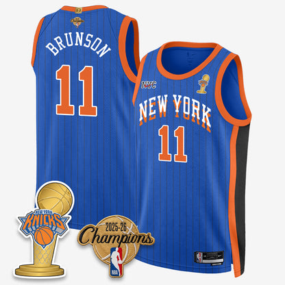 NYK 2026 NBA Champions Gold Edition Vapor Jersey - Stitched n3