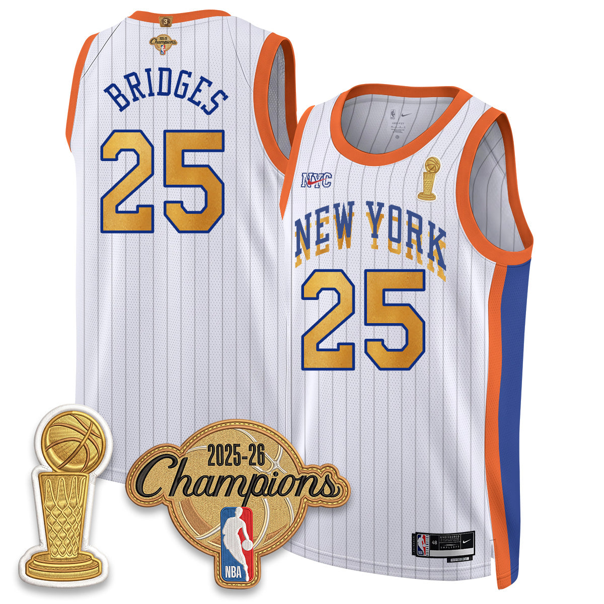 NYK Champions Night Vapor Jersey - Stitched