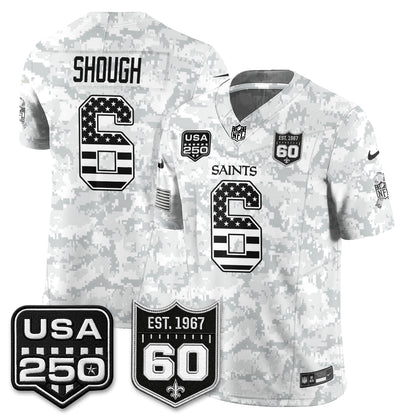 New Orleans Saints 2026 Salute to Service Vapor Jersey - Stitched