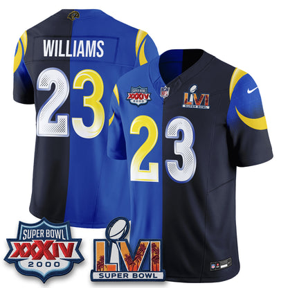 LAR Rivalries Split Vapor Jersey - Stitched