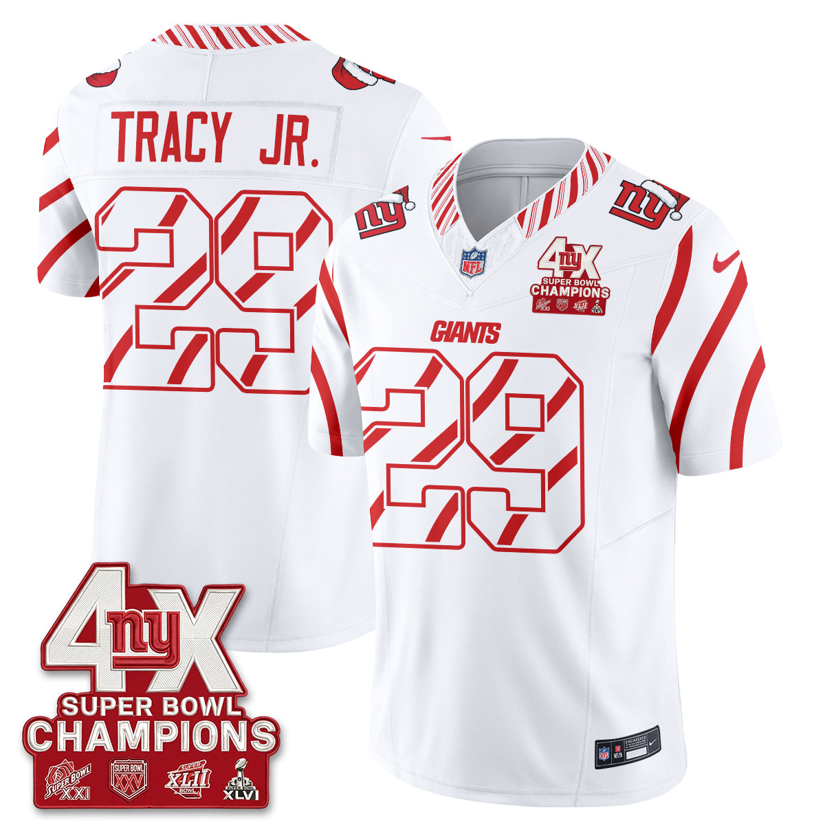 New York Giants  Xmas Edition Vapor Jersey - Stitched