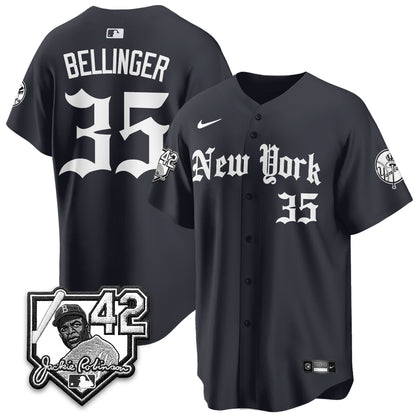 NYY 2026 Jackie Robinson Day Gothic Vapor Limited Jersey - All Stitched