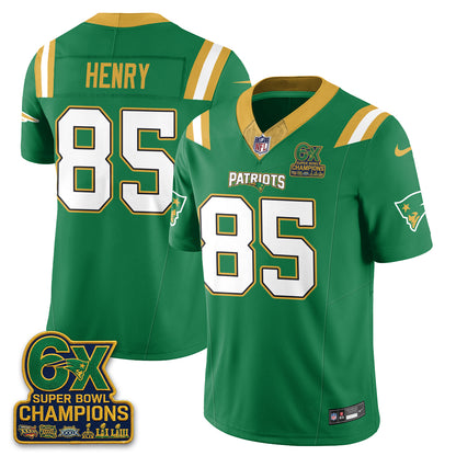 New England Patriots Irish Edition Vapor Jersey - Stitched
