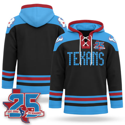 Houston Texans 2026 Rivalries Fleece-Lined Hockey Hoodie - Stitched