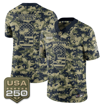 DAL 2026 Salute to Service Edition Vapor Jersey - Stitched