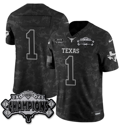 Texas Longhorns 2026 Salute to Service Vapor Jersey - Stitched