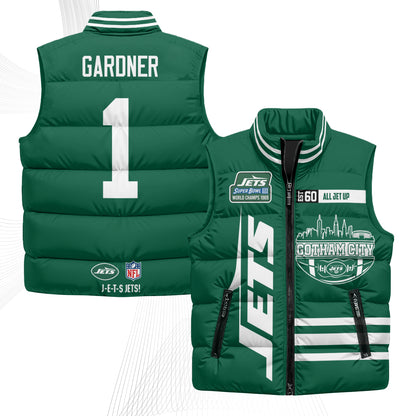 NYJ Gotham City Puffer Vest - Printed
