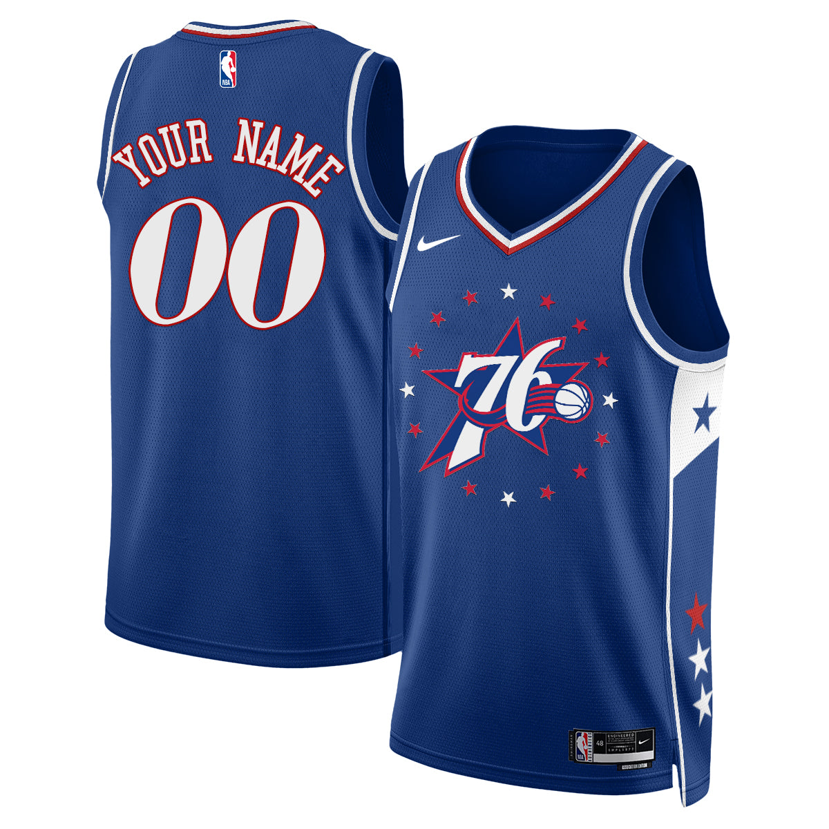 Philadelphia 76ers Fan Gear Limited Vapor Custom Jersey - Stitched
