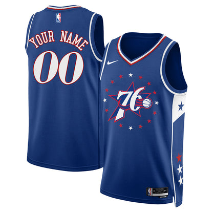 Philadelphia 76ers Fan Gear Limited Vapor Custom Jersey - Stitched