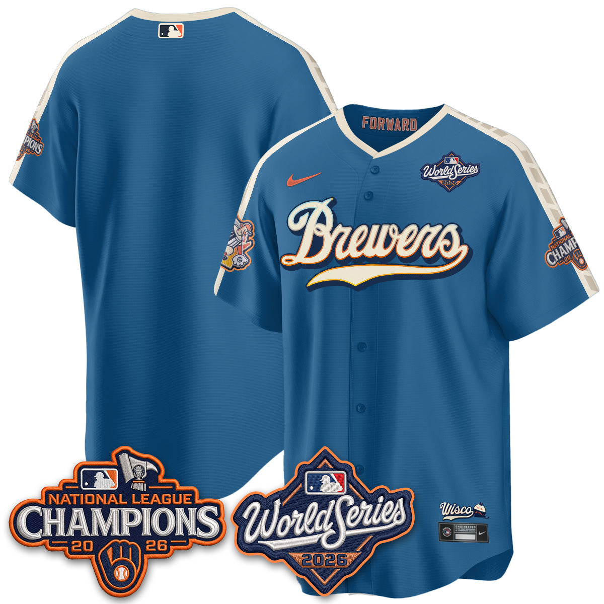 MIL 2026 NL Champions Vapor Jersey - Stitched n1