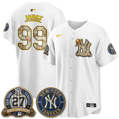 New York Yankees x OP Japanese Cartoon Limited Jersey -  Stitched