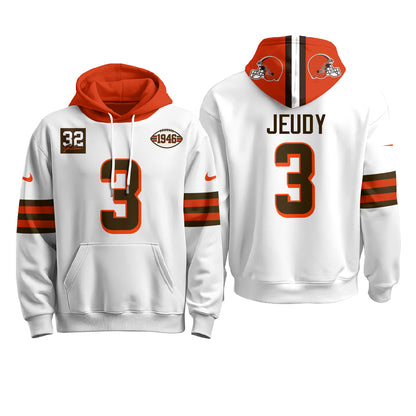 Cleveland Browns 1946 Anniversary Patch Hoodie - Stitched