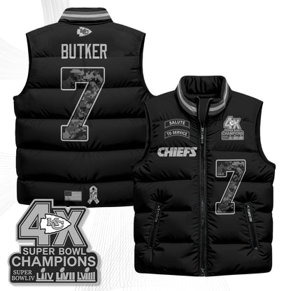 KC 2026 Salute to Service Puffer Vest - Printed