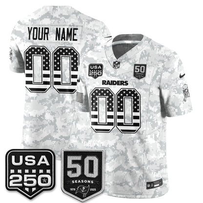 Tampa Bay Buccaneers 2026 Salute to Service Edition Vapor Custom Jersey - Stitched