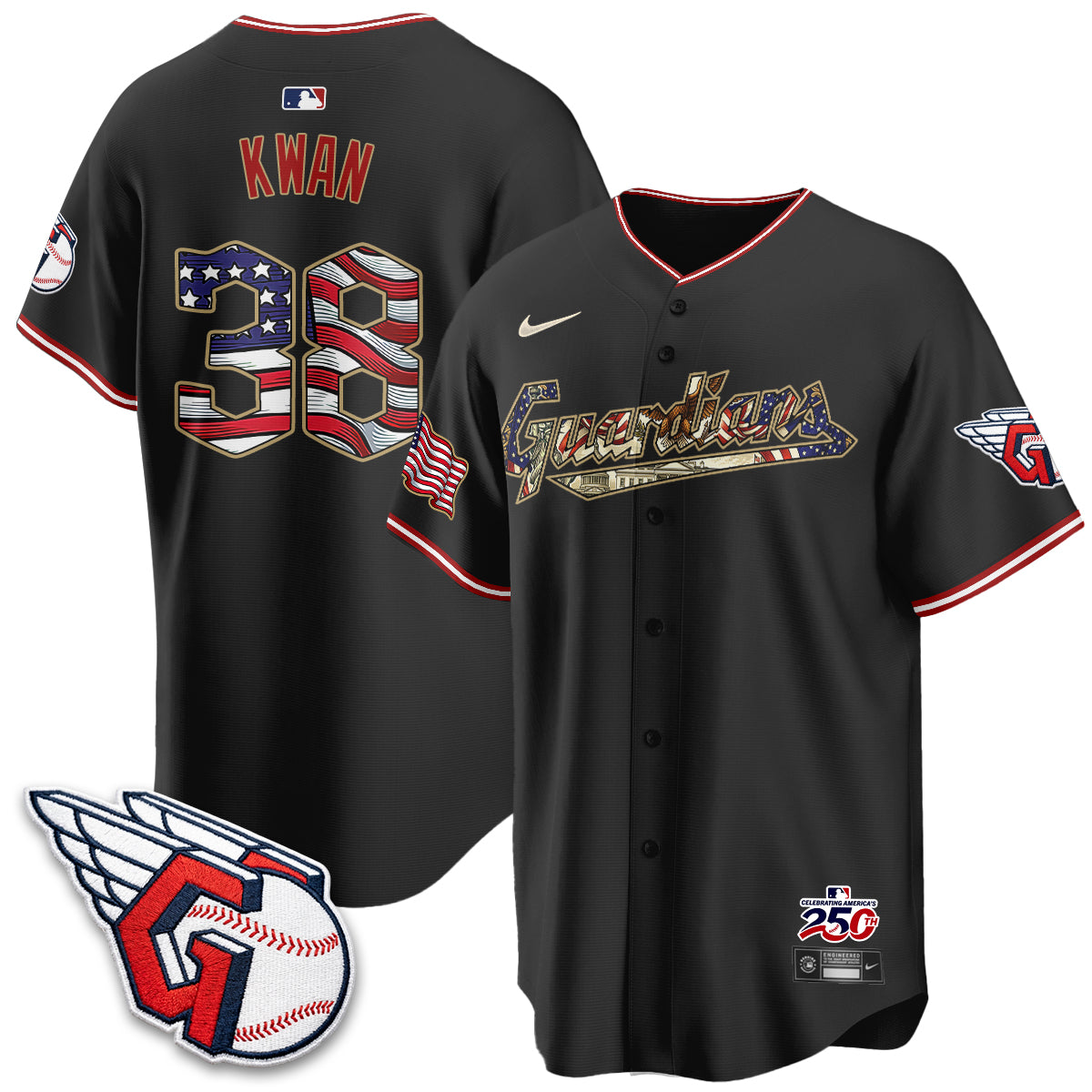 CLE 2026 Independence Day USA Vapor Jersey - Stitched