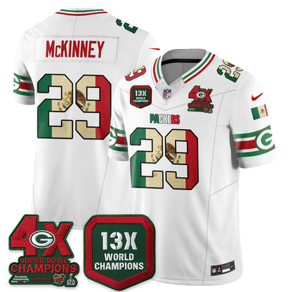 Green Bay Packers Mexico Edition Vapor Jersey - Stitched