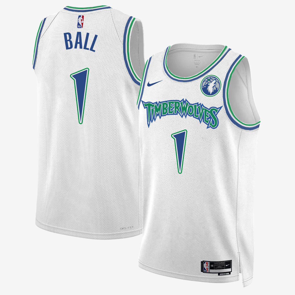 Minnesota Timberwolves #1 of Minnesota LaMelo Ball Jersey - Stitched