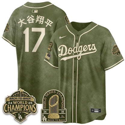 LAD New Era Olive 2026 Armed Forces Day Jersey -All Stitched