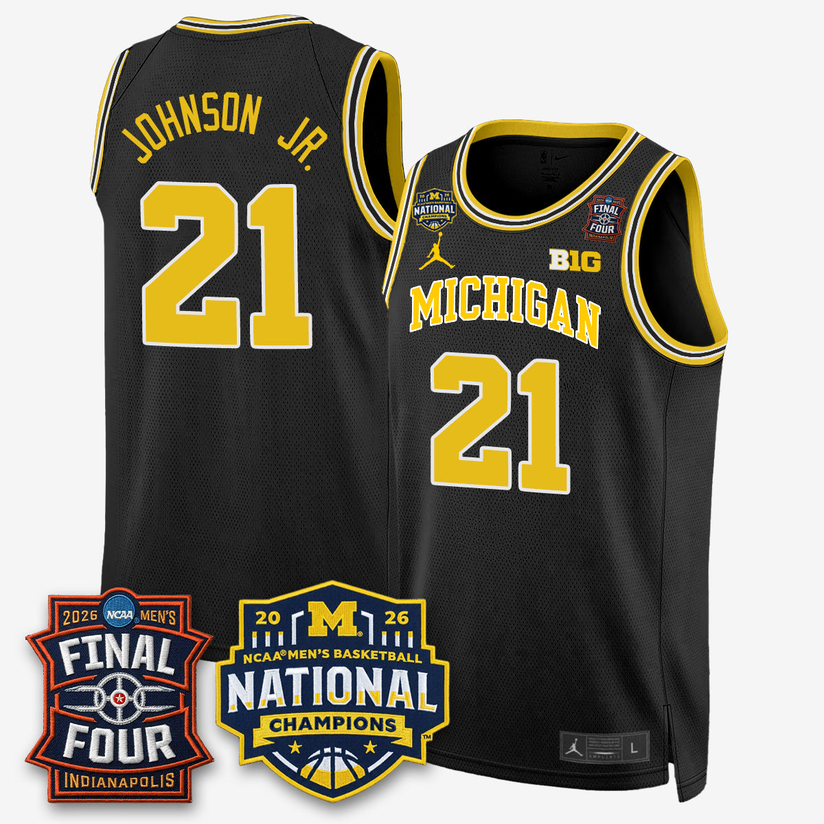 MICH 2026 NCAA Basketball Champions Limited Jersey - All Stitched