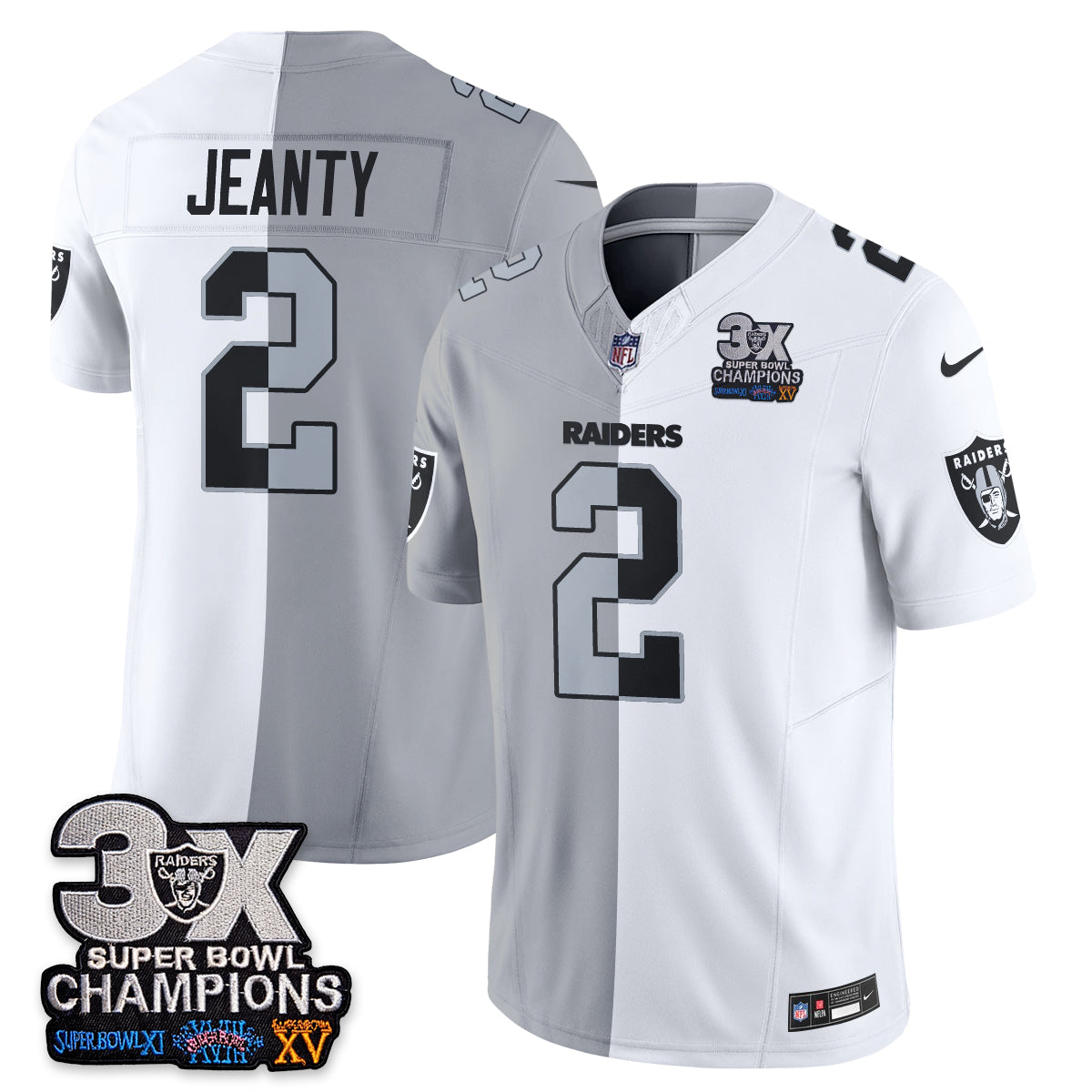 Las Vegas Raiders Split Edition Vapor Jersey - Stitched