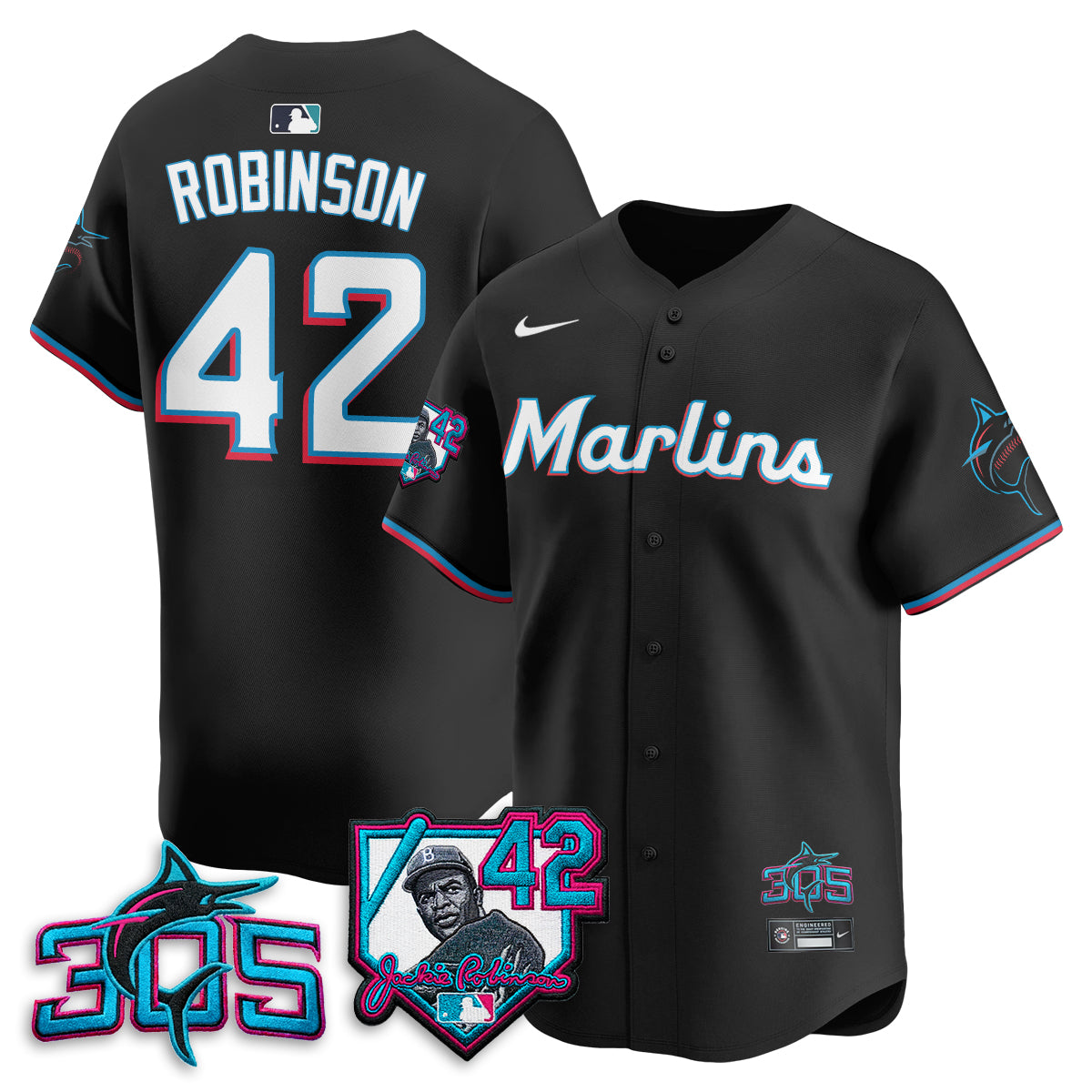 MIA 2026 Jackie Robinson New Era Vapor Limited Jersey - All Stitched