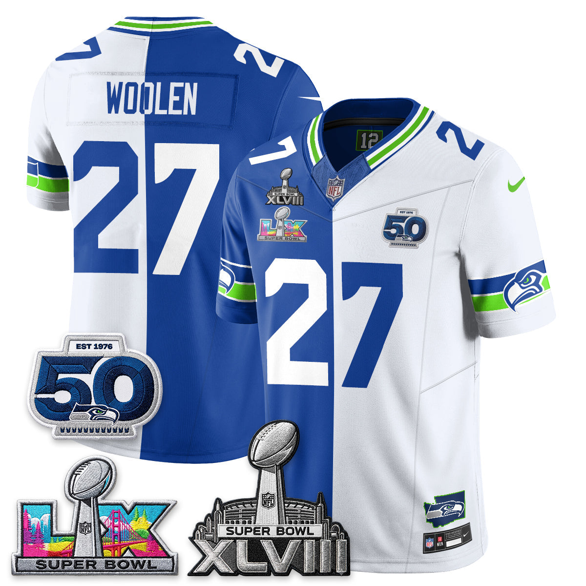 SEA SB LX Champs Split Edition Vapor Jersey - Stitch