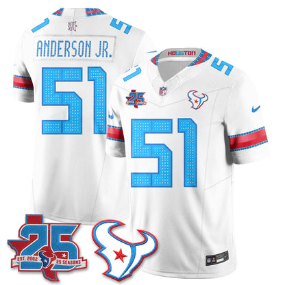 Houston Texans 2026 Rivalries Vapor Jersey - Stitched
