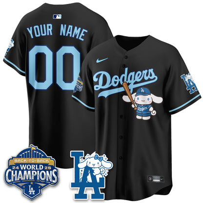 Los Angeles Dodgers Cinnamoroll Edition Vapor Custom Jersey - Stitched