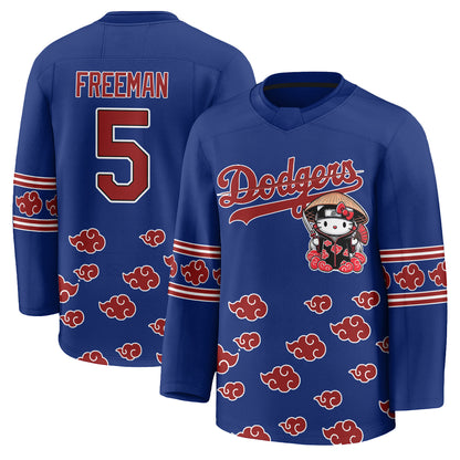 Los Angeles Dodgers Akatsuki Edition Vapor Hockey Jersey - Stitched