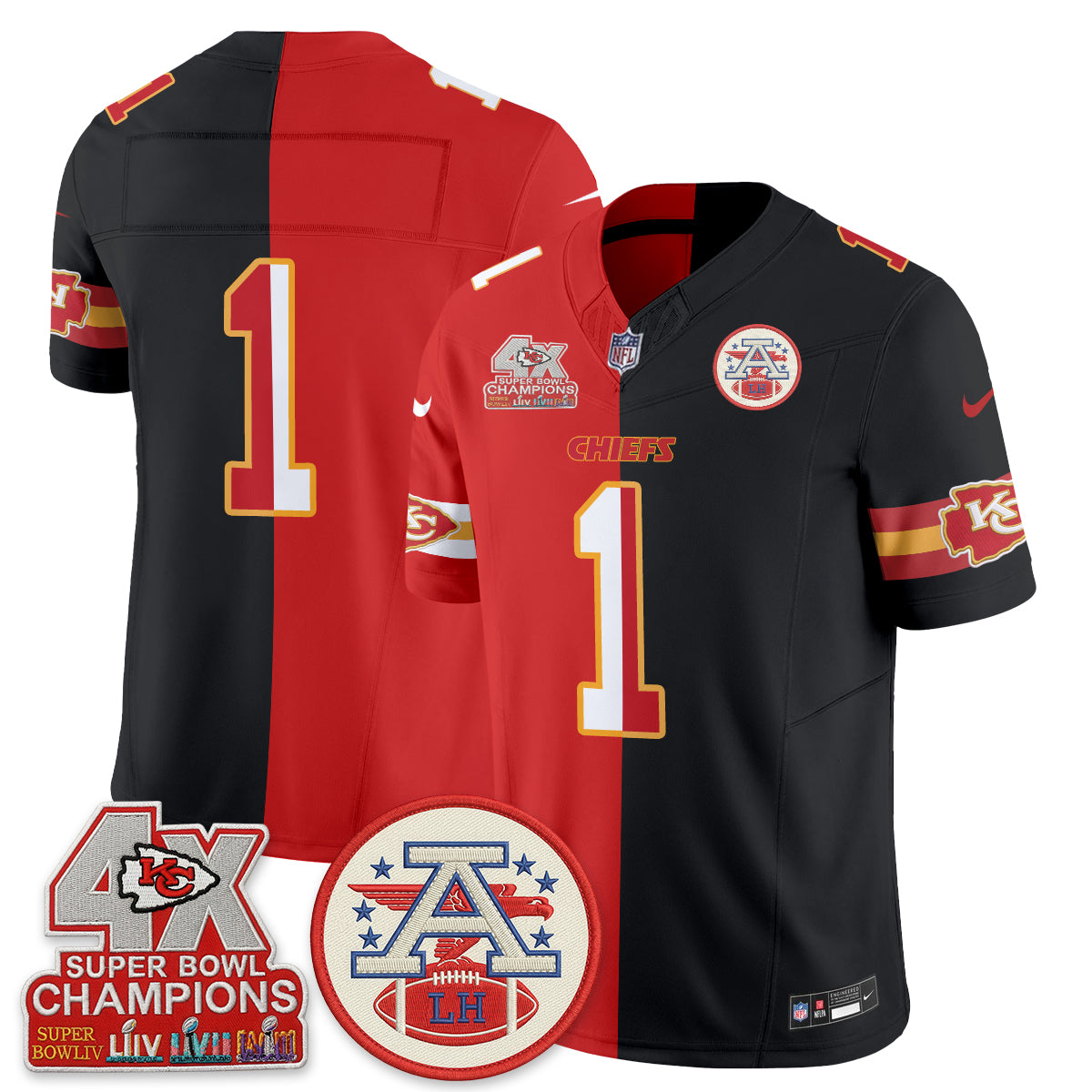 KC Split Edition Vapor Jersey - Stitched
