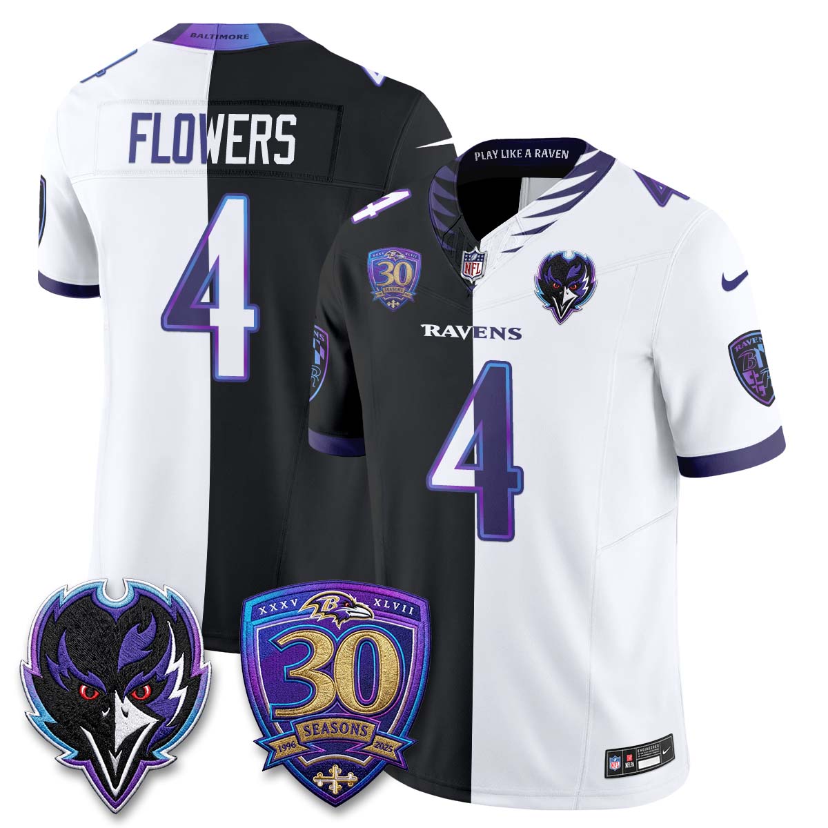 BAL The Next Flight Split Vapor Jersey - Stitched