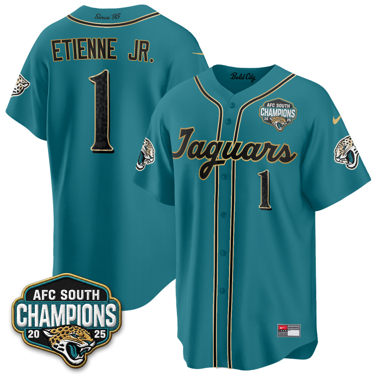 Jacksonville Jaguars 2026 Rivalries Baseball Vapor Jersey - Stitched