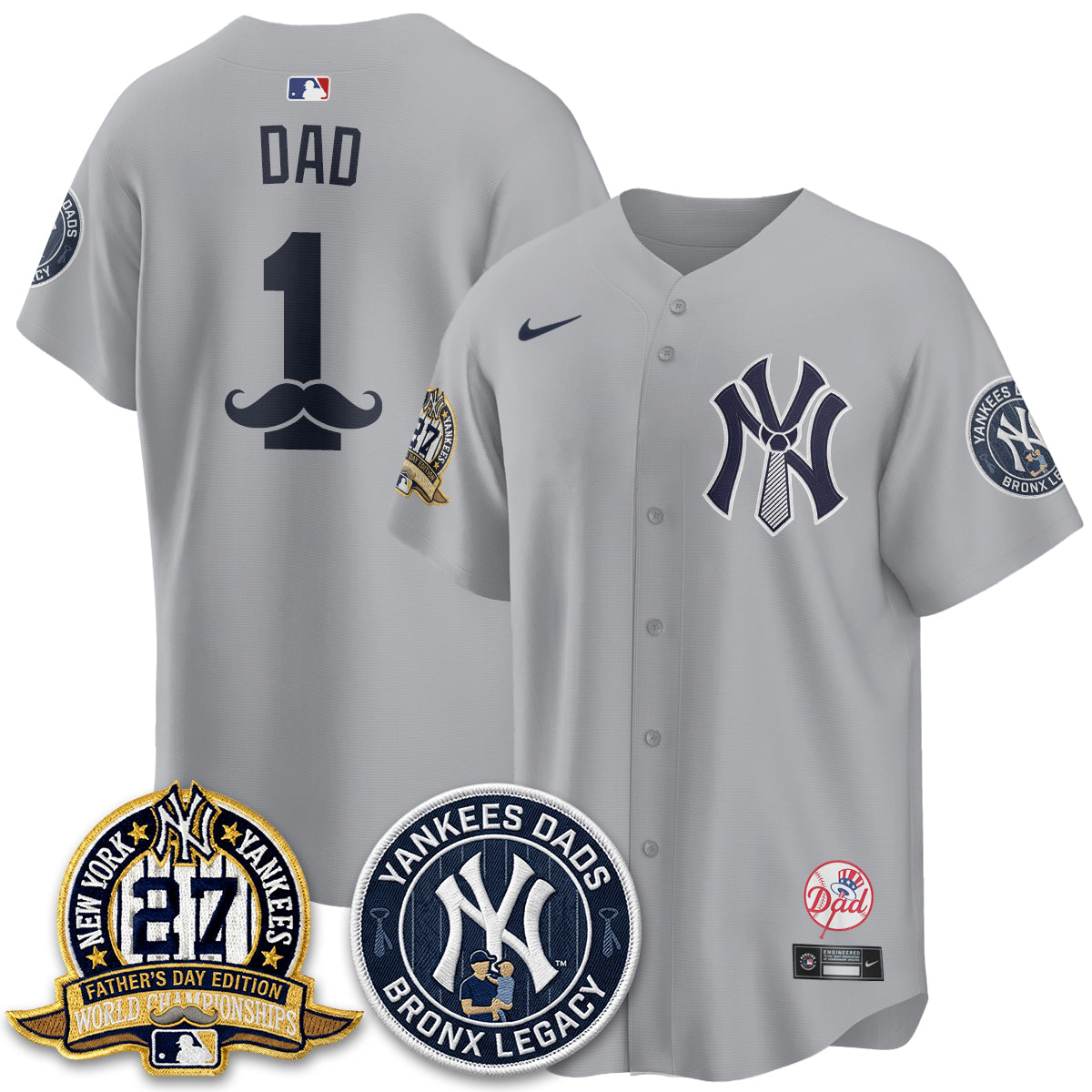 NYY Happy Father's Day 2026 Jersey - Stitched