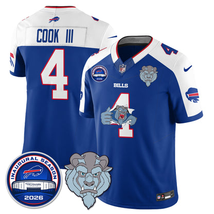 Buffalo Bills x Hairy Blue Beast Edition Vapor Jersey - Stitched