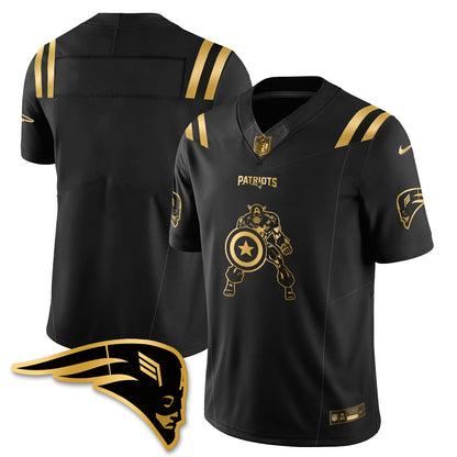 New England Patriots x Vibranium Shield Edition Vapor Jersey - Stitched