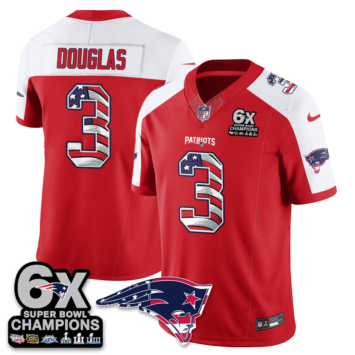 NE America Edition Vapor Jersey V2- Stitched