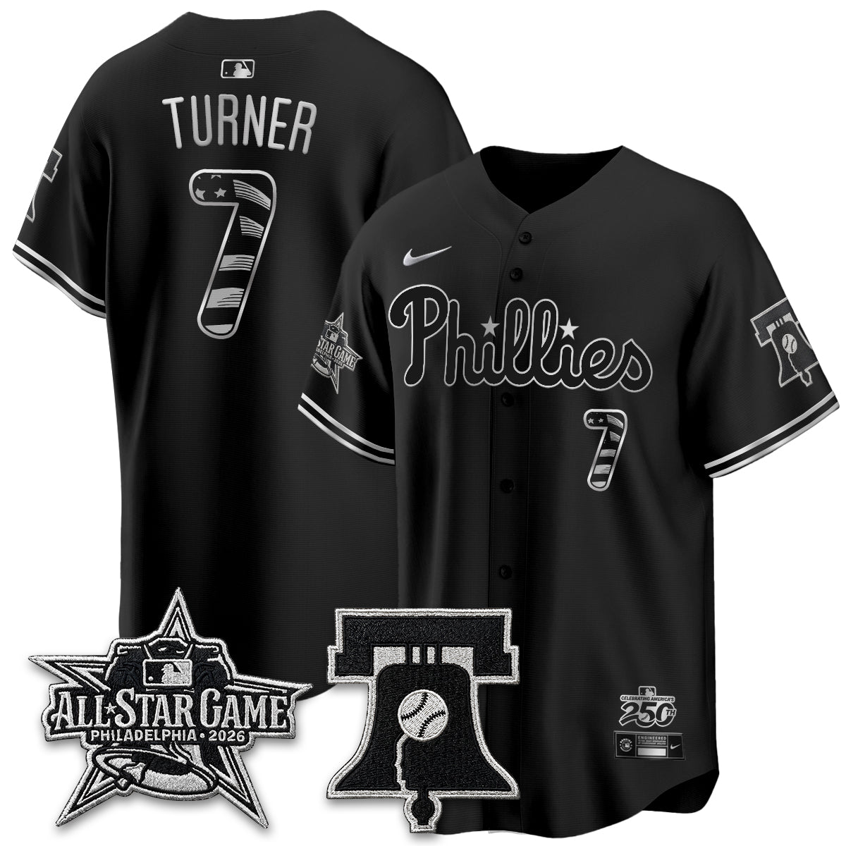PHI Fourth of July USA Vapor Limited Jersey - Stitched