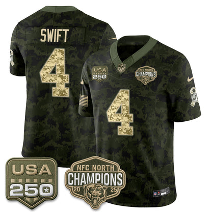 Chicago Bears 2026 Salute to Service Edition Vapor Jersey V2 - Stitched