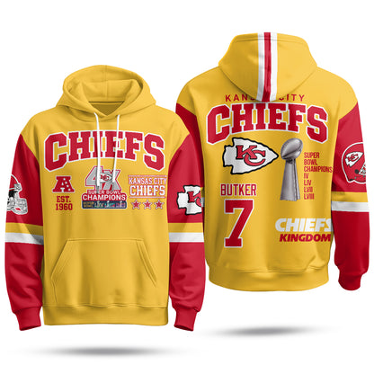 KC 4X Champs Gold Edition Fleece Hoodie - Printed