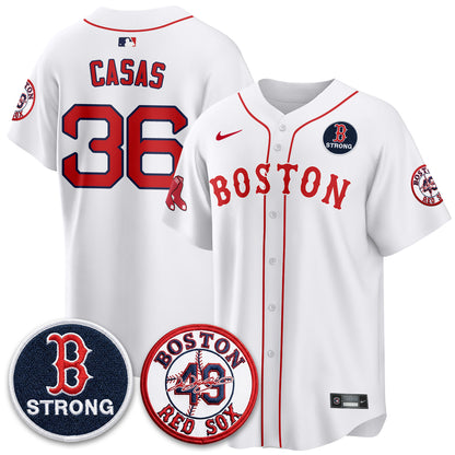 BOS Tim Wakefield Memorial Patch Vaper Premier Limited Jersey - All Stitched V2