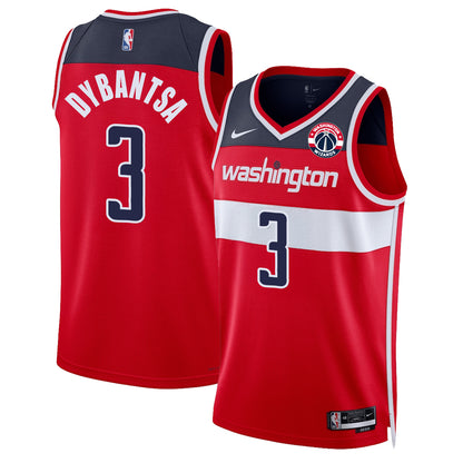 Washington Wizards 2026 Basketball Draft Pick #1 Vapor Jersey - Stitched
