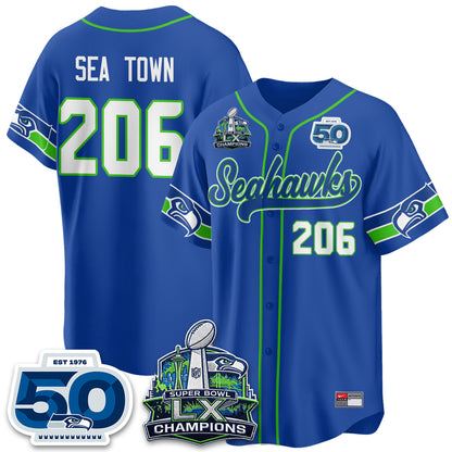 SEA SB LX Champs Vapor Baseball Jersey - Stitch