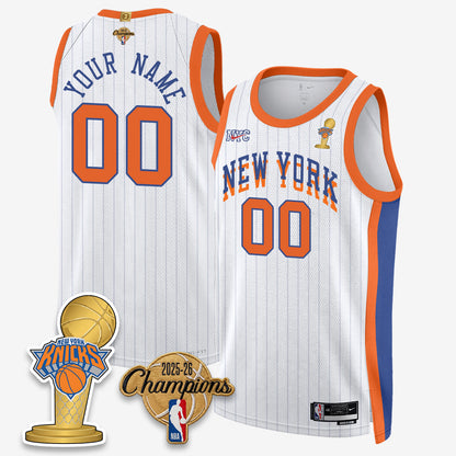NYK 2026 Basketball Champions Vapor Custom Jersey - Stitched n3