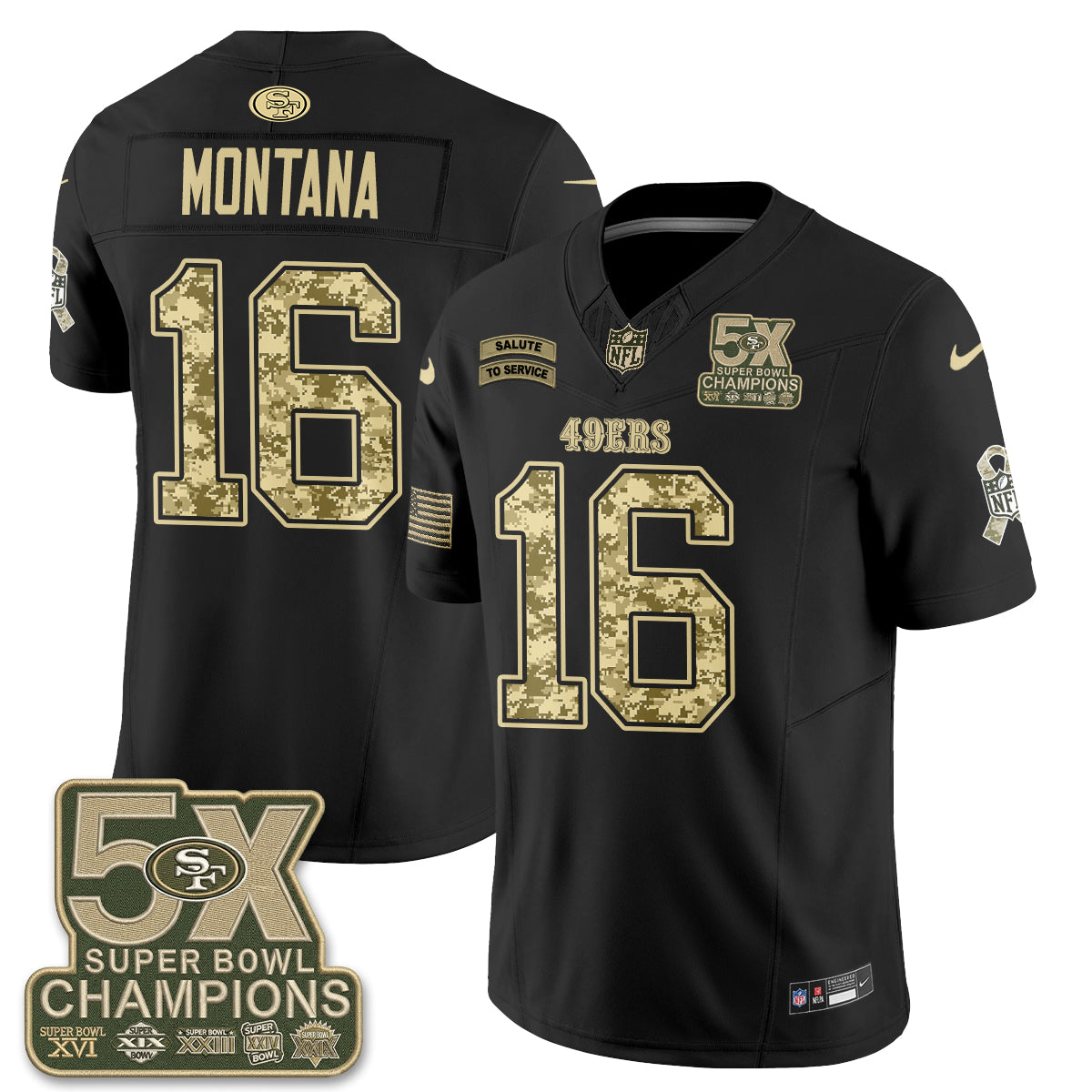 SF 2026 Salute to Service V2 Vapor Jersey - Stitched