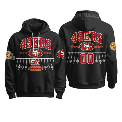 SF 5X SB Custom Fleece Hoodie - Printed
