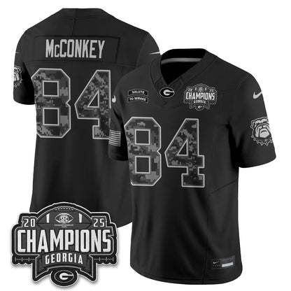 Georgia Bulldogs 2026 Salute to Service Vapor Jersey - Stitched