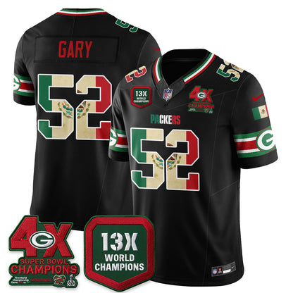 Green Bay Packers Mexico Edition Vapor Jersey - Stitched
