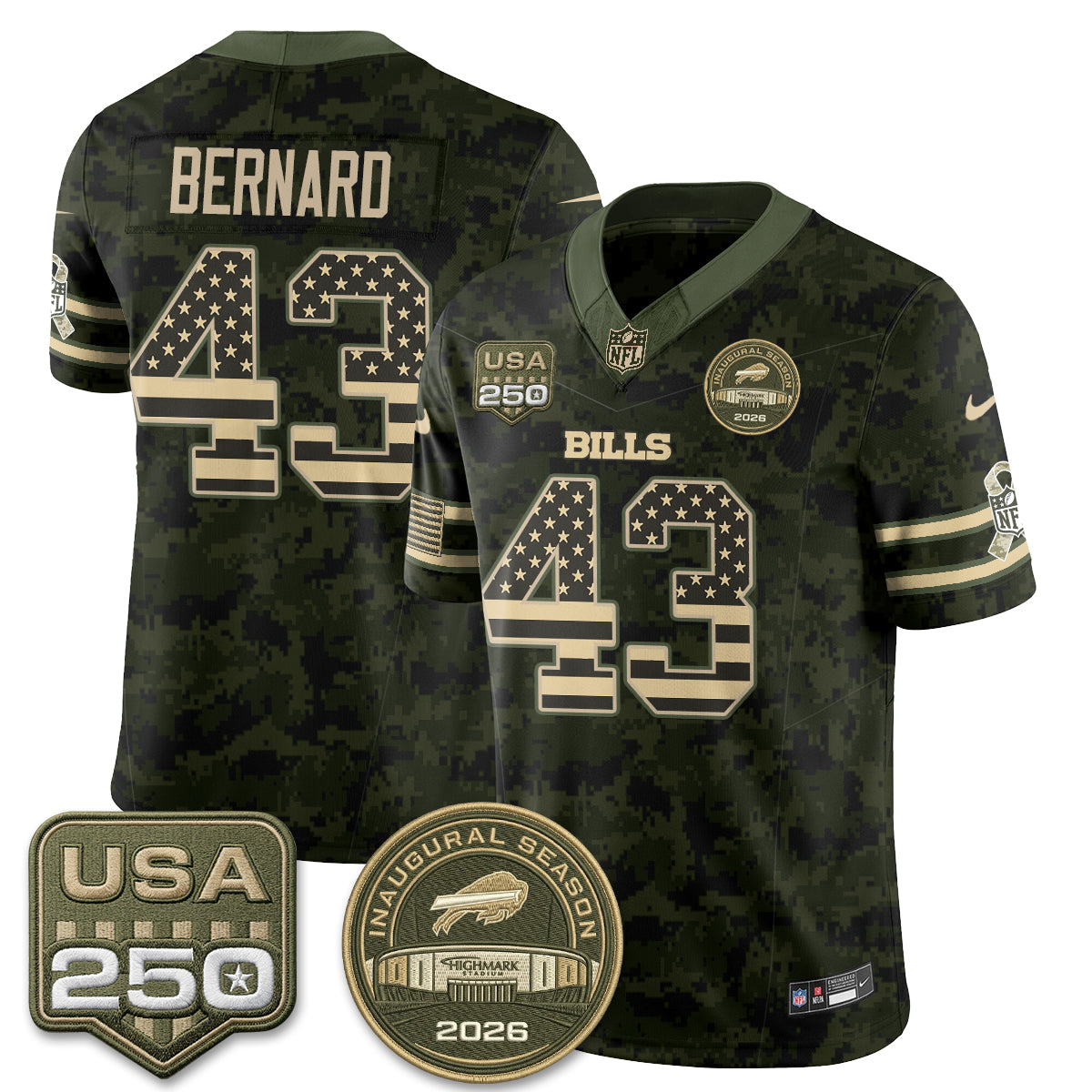 Buffalo Bills 2026 Salute to Service Edition Vapor Jersey - Stitched