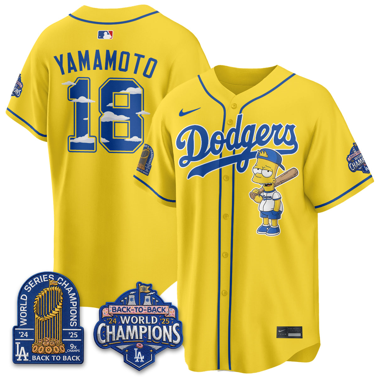 Los Angeles Dodgers x The Yellow Family Edition Vapor Jersey - Printed