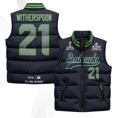 SEA S.Bowl Champs Puffer Vest - Printed